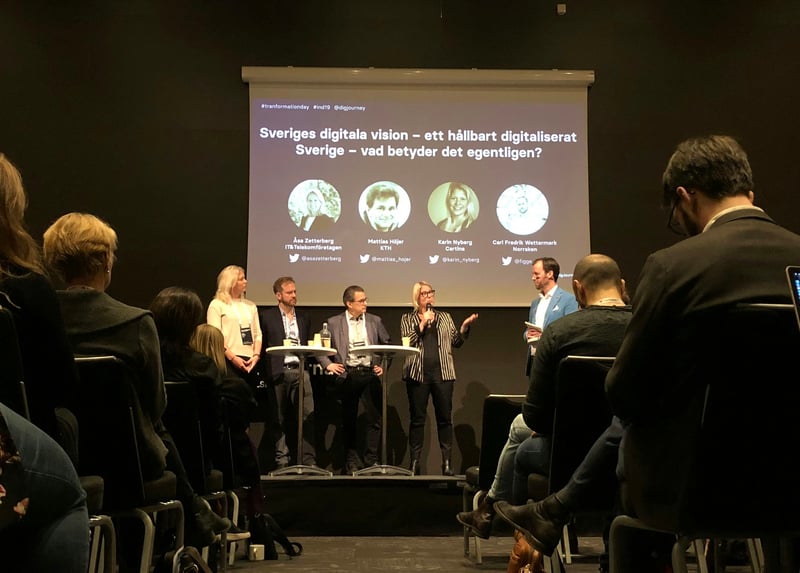 DigJourneys #TranformationDay - Digitalization + Sustainability = Future proof at Internetdagarna in Stockholm