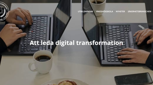 Diplomutbildning Att leda digital transformation via Säkerhetsuniversitetet
